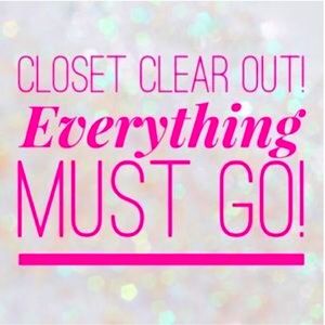 Closet clear out!